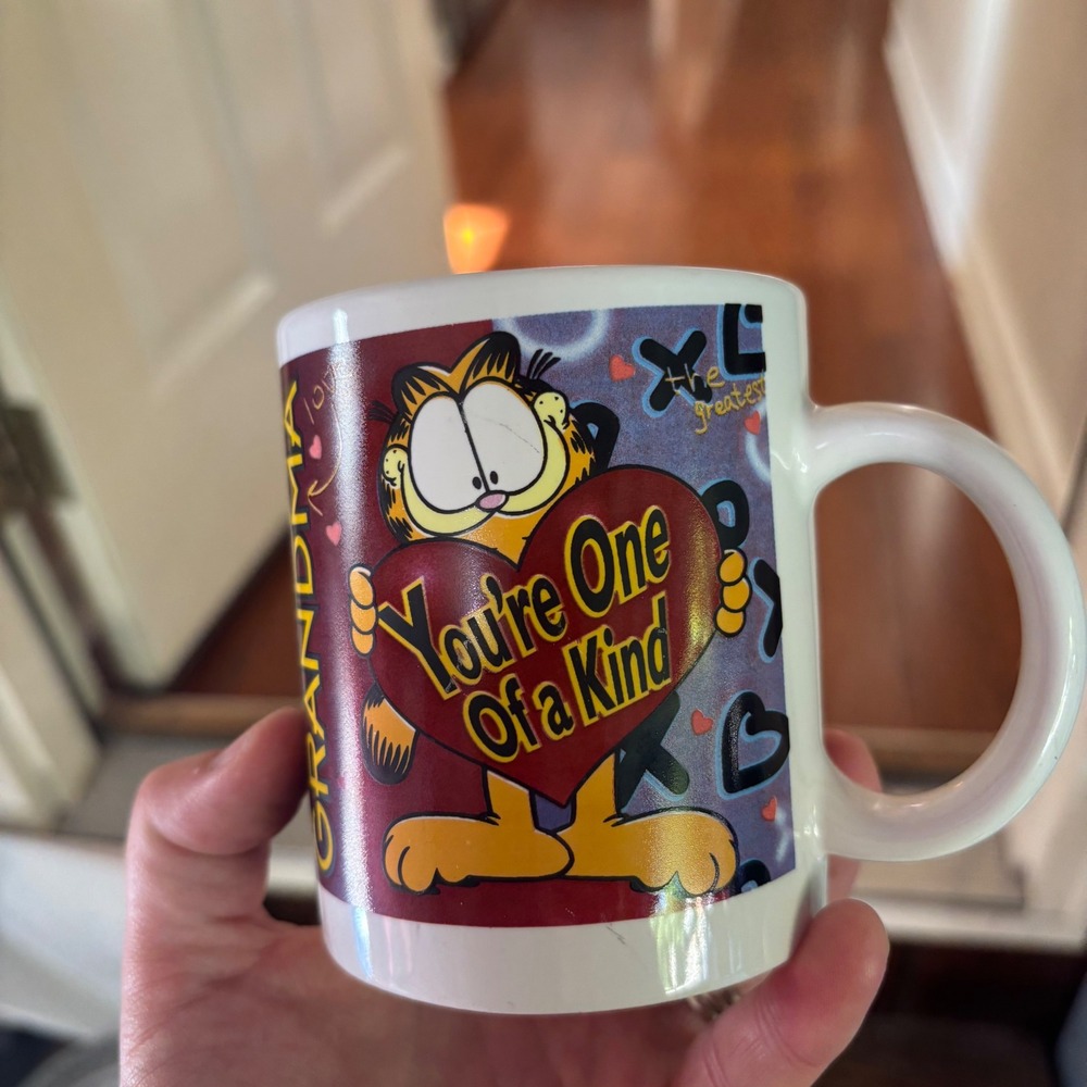 Vintage 1997 Garfield Grandma Youre One Of A Kind Coffee Mug Giftco Ceramic Cup